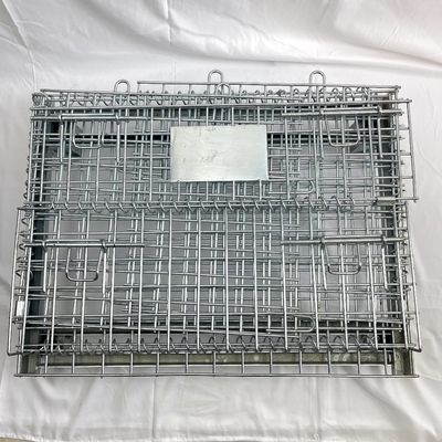 Metal empilhável de dobramento da caixa de Q235 Mesh Pallet Cages Warehouse Grid