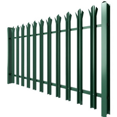 3.0mm  4.0mm PVC Metal Palisade Fencing Height 1m To 6m