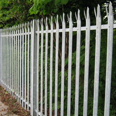 Ferro de aço galvanizado 1.8m de W Pale Security Palisade Fence Wrought
