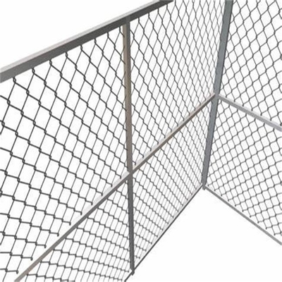 Pvc Coated / Galvanized 10 Gauge Chain Link Fencing Anti Rust