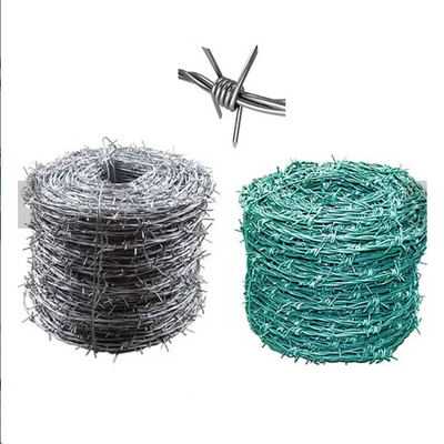 Arame farpado 25KG galvanizado mergulhado quente personalizado que cerca Bwg16 - 1/2 4 pontos