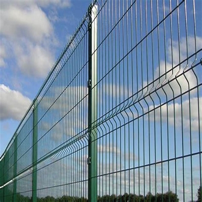 Altura decorativa de Mesh Fence Green Vinyl Coated 1030mm do fio do ferro forjado 3D