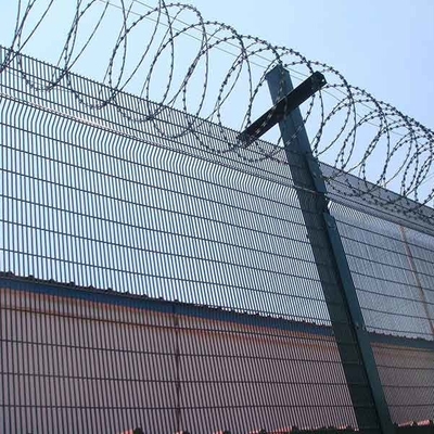 358 quentes impermeáveis de Mesh Anti Climb Prison Fence mergulhados galvanizaram
