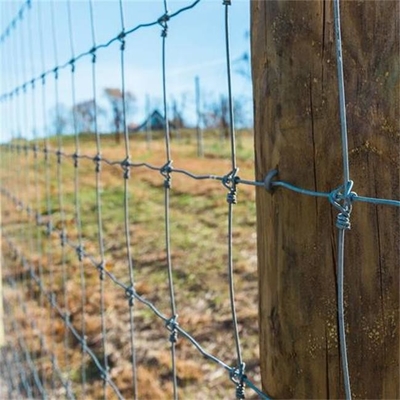 O PVC de alta elasticidade da cerca de fio da exploração agrícola do campo revestiu com o furo de 100mm