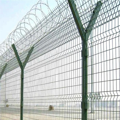 3D soldou 358 a segurança comercial Mesh Panels Fence For Airport