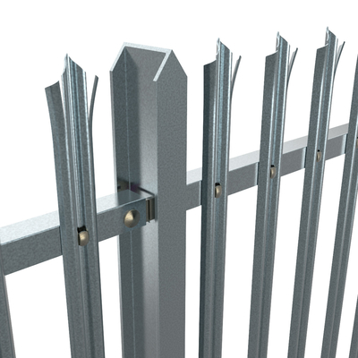 cerco de segurança do metal de Secure Palisade Galvanised da cerca de 2.0mm 3.0mm Steelway
