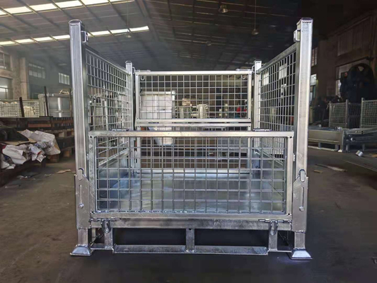 600kg fio industrial resistente Mesh Containers Warehouse Storage Durable